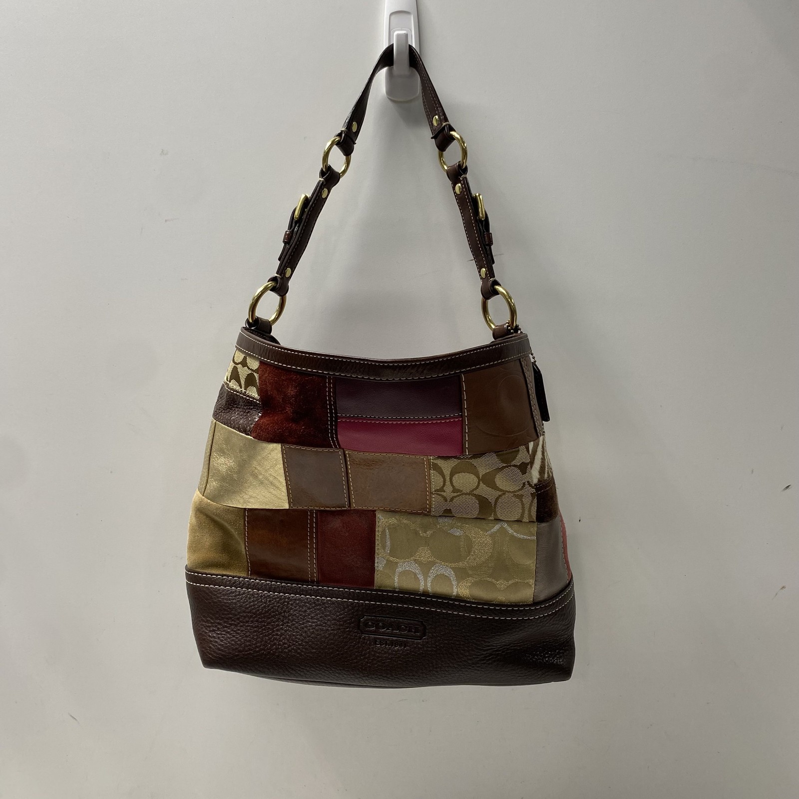 Coach Holiday Patchwork Shoulder Tote - image 1
