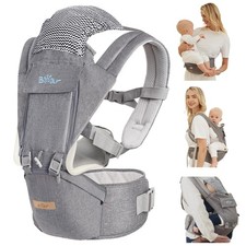 Baby Carrier, 6-in-1 Baby Carrier Newborn to Toddler with Hip Seat (Ergonomic...