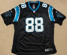 Nike On Field GREG OLSEN Carolina Panthers Jersey Mens 3XL Black NFL STITCHED
