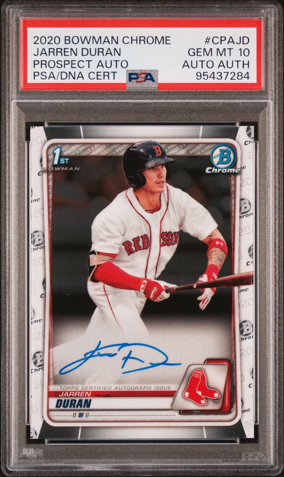2020 BOWMAN CHROME JARREN DURAN (RC) PROSPECT AUTO | PSA 10