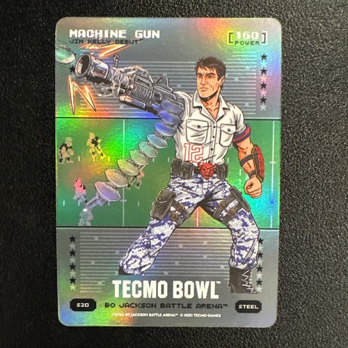 2026 Bo Jackson Battle Arena Tecmo Bowl Machine Gun / Jim Kelly 160 Power