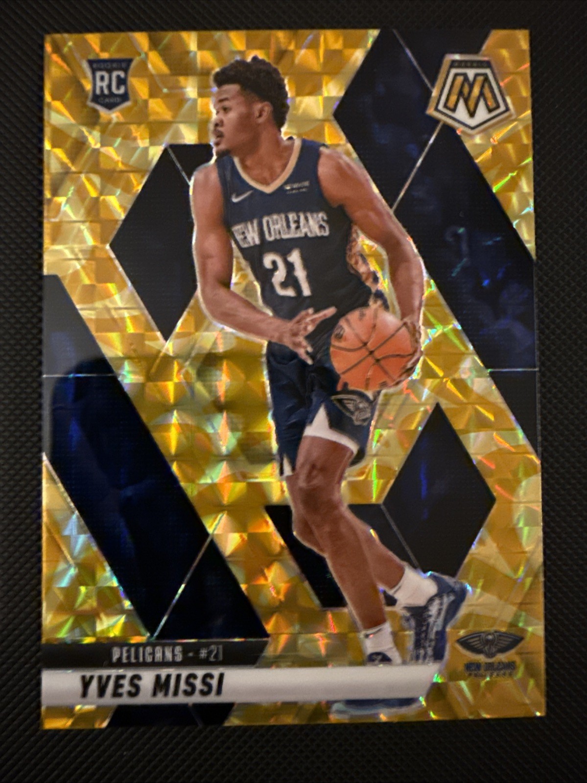 Yves Missi #243 Mosaic Reactive Yellow NBA 2024-25 New Orleans Pelicans RC