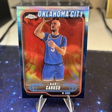 2025 Chrome Basketball - Alex Caruso Blue Basketball Refractor - 6 Oklahoma City