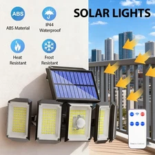 300 LED Solar Lights Outdoor 3000LM Waterproof Motion Sensor Security Wall Lamp