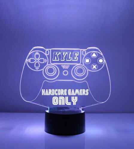Personalised Play Station Icons Light LED Night Light Desk Computer Gaming Lamp