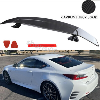 For Lexus RC F Sport 300 Carbon Fiber Style GT-Style Rear Trunk Spoiler Wing46''