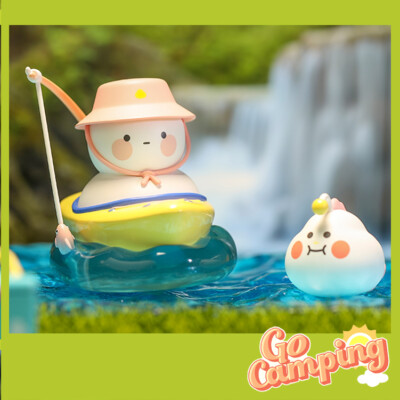 POP MART x BOBO & COCO Go Camping Series Fishing mini figure fish relax fun