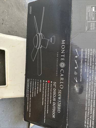 (Brand New) Generation Lighting 5DIW52RBD 52" Ceiling Fan - Picture 2 of 3