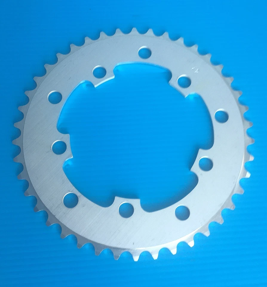 Rocket Rings Chainring 42t 110/130 Made in the USA 1/2 x 3/32 Silver - Image 2 of 2