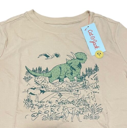 Cat&Jack Boys Short Sleeve Dinosaur T-Shirt NWT Size Medium (8) New With Tags