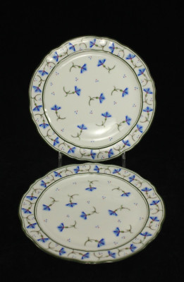 Raynaud Limoges France Ceralene - Two 6¼'' Bread & Butter Plates - Cornflower