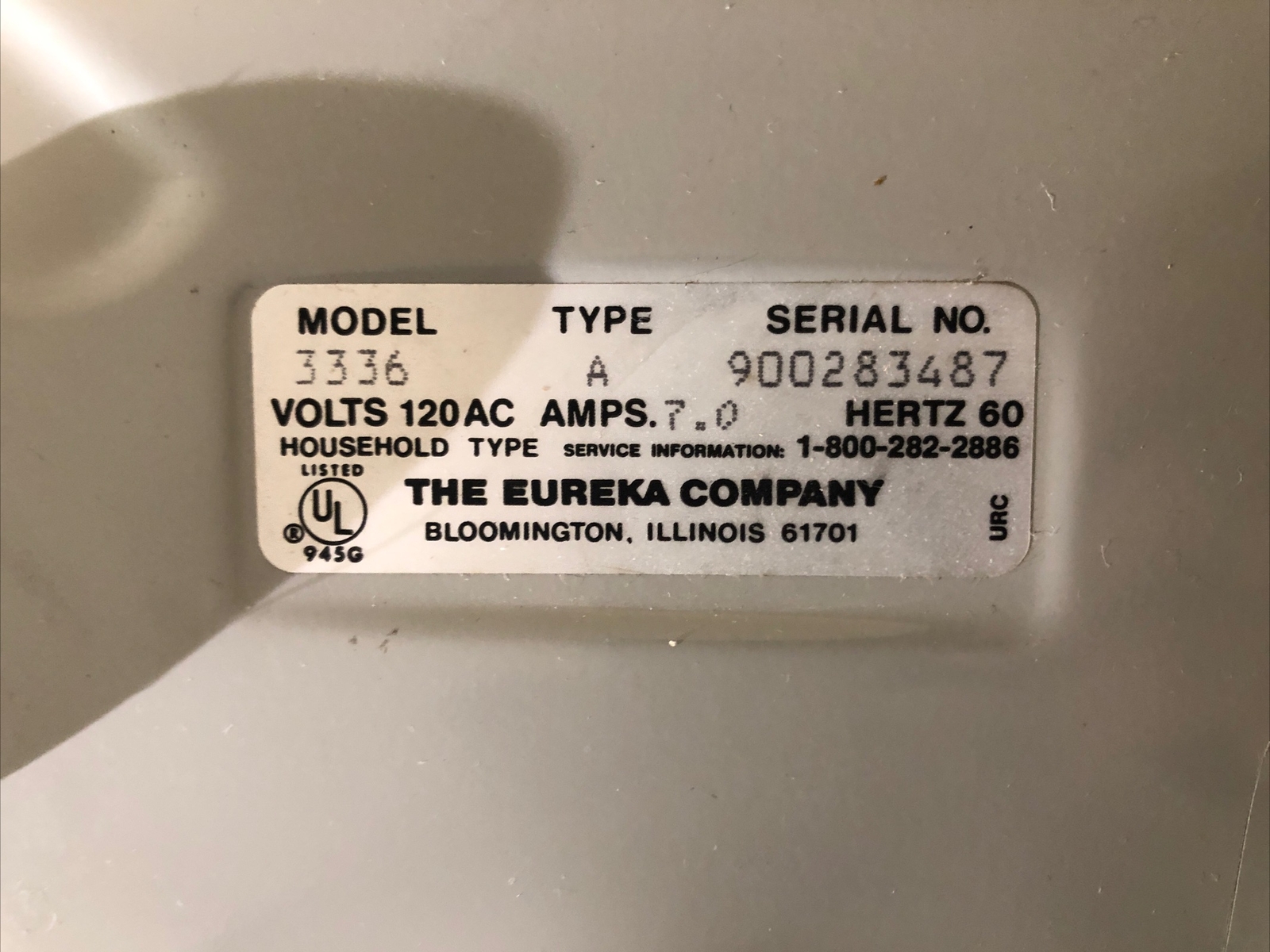 Eureka Canister Vacuum Model 3336A w/ Attachments Tested/Working eBay