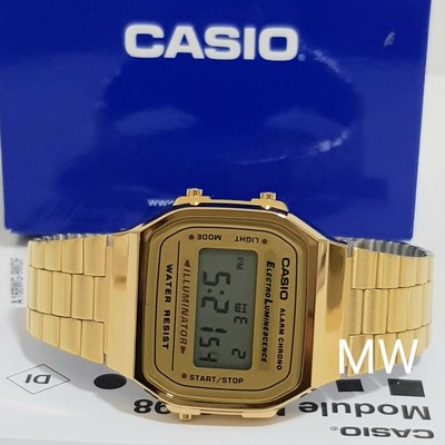 HOT CASIO VINTAGE RETRO DIGITAL A168WG 