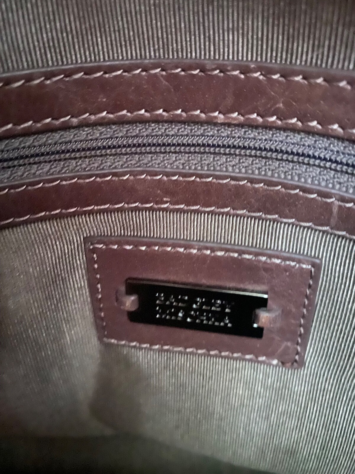 Badgley Mischka Gray Wool Shoulder/ Tote Bag Pyth… - image 8