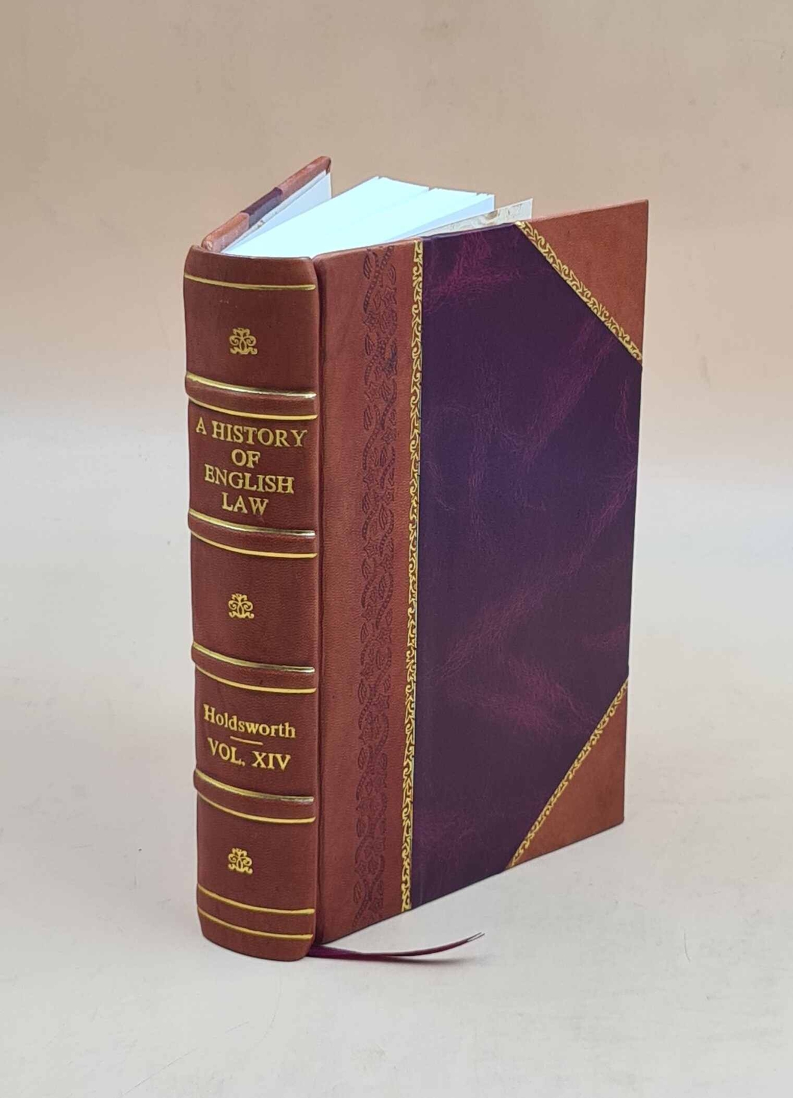 A history of English law, by W. S. Holdsworth ... Volume 14 1964 [Leather Bound]