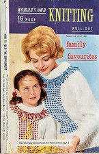 Vintage 1962 Woman’s Own 16 Page Knitting Pattern Pull Out A4 Supplement - RARE