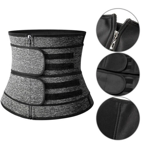 Men Waist Trainer Body Training Shaper Sweat Belt Tummy Control Cincher Girdle - Image 3 of 3