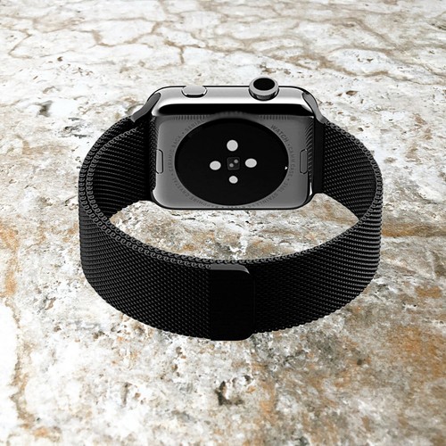 Banda Milanesa Color Negro para Apple Watch 7 6 5 4 3 2 SE 38mm 40 41 42 44mm 45mm - Imagen 3 de 6