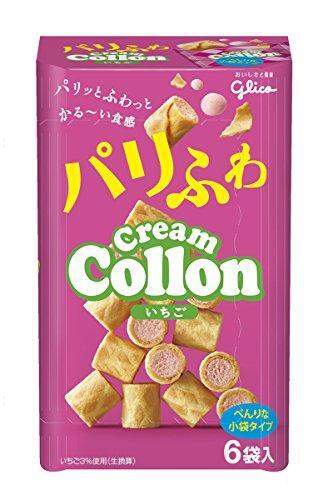 Japanese Popular sweets Glico cream colon strawberry 6 bags x 5