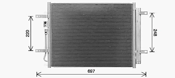 KA5311D AVA Condenser FIT KIA NIRO (2017) 1.6 PLUG-IN HYBRID