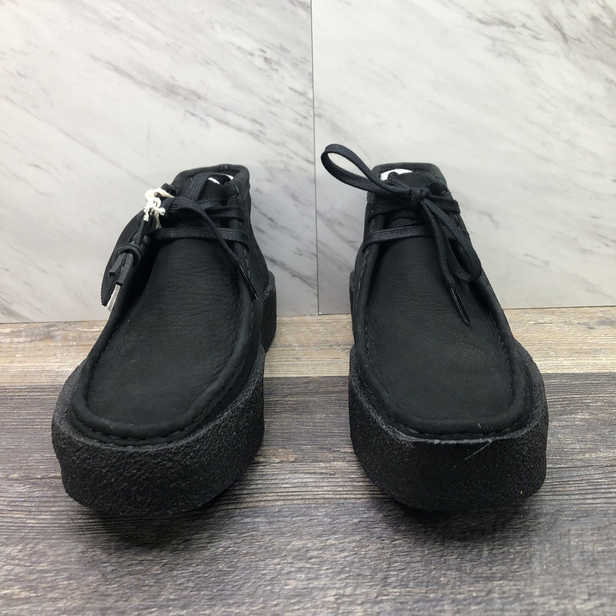 Clarks Wallabee Boot Lace Up Moccasins Black Nubuck 26168980 Clarks Wallabee Boot Lace Up Moccasins Black Nubuck 26168980