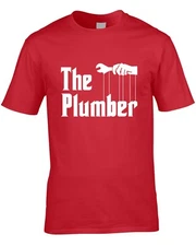 Plumber Men's T-Shirt Gift Funny Job Work Plumbing Xmas Birthday Film Parody 