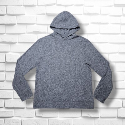 Outdoor Voices CloudKnit Hoodie Pullover Soft Stretch Mens Medium Heather Gray