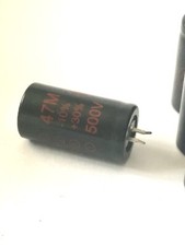 Electronic Component: capacitor, condensateur, JJ 47M 500V x1. Ampli audio