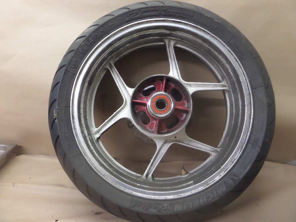 2007 KAWASAKI NINJA ZX-6R ZX600-P WHEEL TIRE DISC MICHELIN 2007 KAWASAKI NINJA ZX-6R ZX600-P WHEEL TIRE DISC MICHELIN