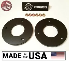 StreetRays 04-25 Ford F150 1" Front Leveling Lift Kit 4WD 2WD Strut Spacer BLACK