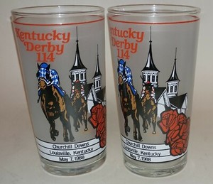 Kentucky Derby 1988 114th Mint Julep Beverage Glasses