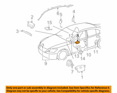 89170-50560 Toyota Computer assy, air bag 8917050560, New Genuine OEM Part