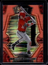 2023 Panini Select #146 Robert Hassell Neon Orange Pulsar Prizm #/8