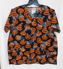 Halloween Medical Scrub Top Women's Size XL - K5