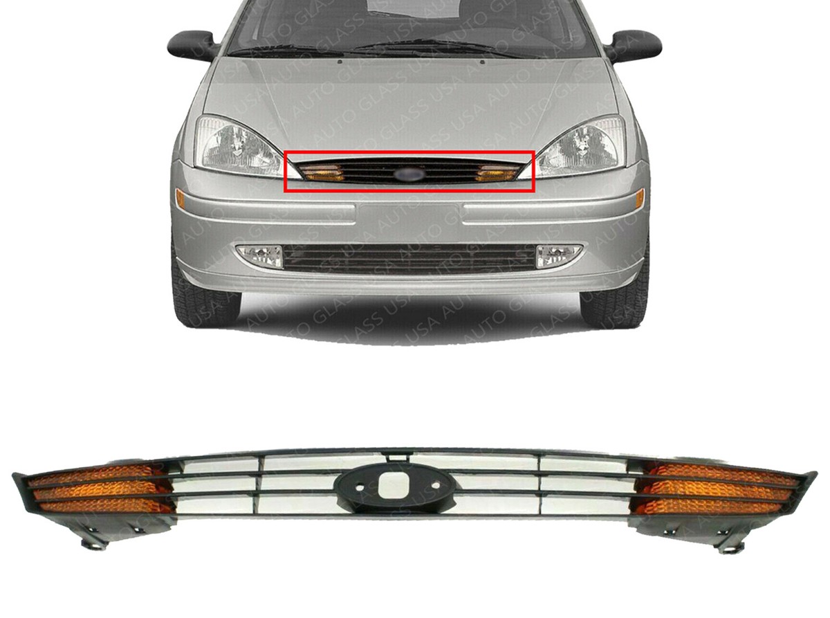 Grille Assembly with Signal Lights For 2000 - 2004 Ford Focus | eBay