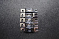 5 PACK 300 AMP ANL FUSE FUSES NICKEL PLATED INLINE WAFER CAR AUDIO STEREO ANL300