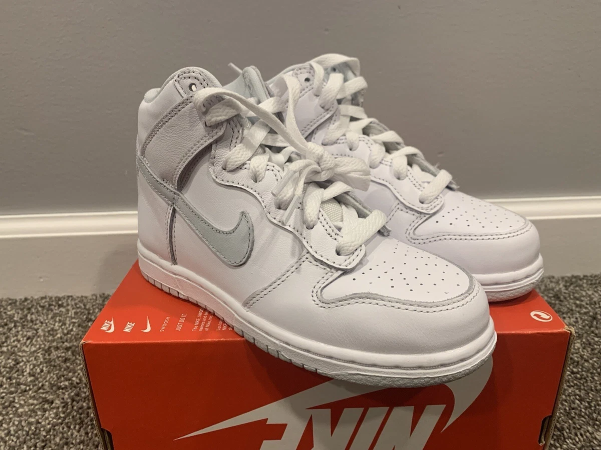 Nike Dunk High SP White Pure Platinum Pre school Size 13.5c Shoes DC9053 101