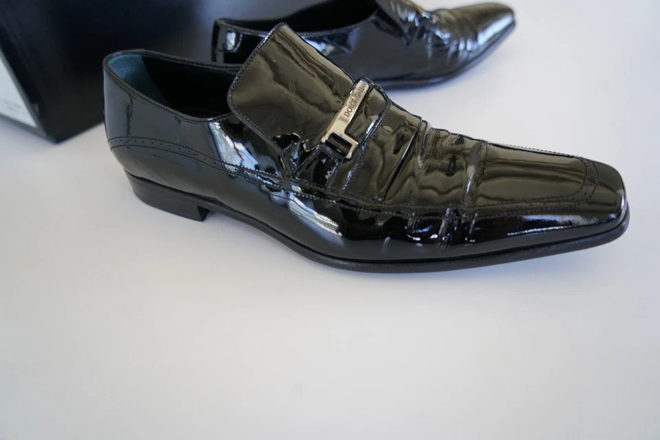 DOLCE & GABBANA Shoes Patent Leather Dress Loafers - Image 4 of 4