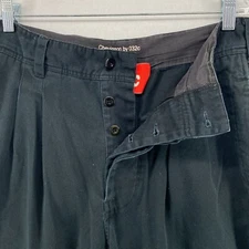 CHEVIGNON 032c Pants M Spring 2018 Hunting Cargo Button Fly Pleated Black