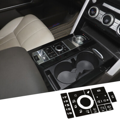 Black Alloy Terrain Mode Button Sticker For Land Rover Range Rover Vogue 2015-16