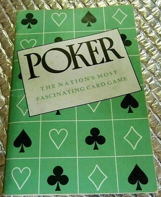Vintage 1950 Poker The Nations Most Fascinating Card Game Book Booklet