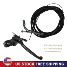 Left Clutch Lever W/Lock Throttle&Clutch Cable Set For 49/60/66cc Motorized Bike