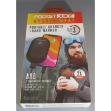 2-Pocket Juice Hybrid Heat 🔥Portable Charger + Hand Warmer - 5200 mAh USB