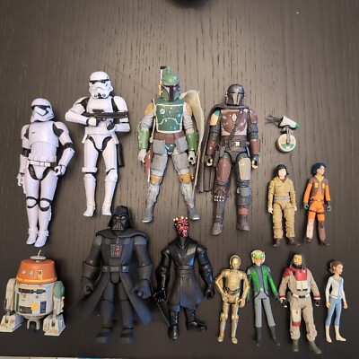 Star Wars Action Figures Lot (Black Series And Toy Box)