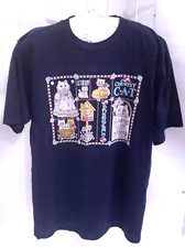 Vtg JERZEES T Shirt LOVE ME LOVE MY CAT core COUNTRY ANTHRO PURRFECT XL blue