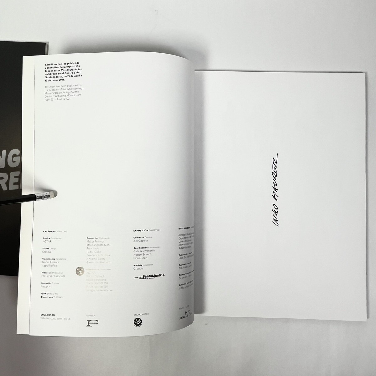 RARE Ingo Maurer PASSION FOR LIGHT 2-Volume 2001 lamps lighting