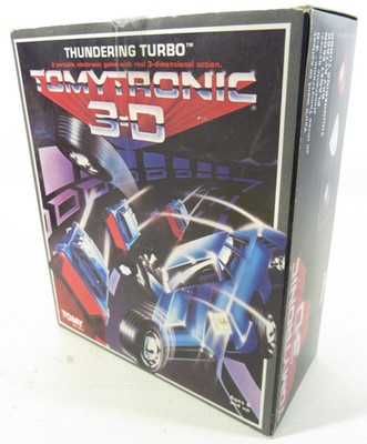 NEW SEALED Tomy Tronic 3D Thundering Turbo Handheld Electronic Game 1983