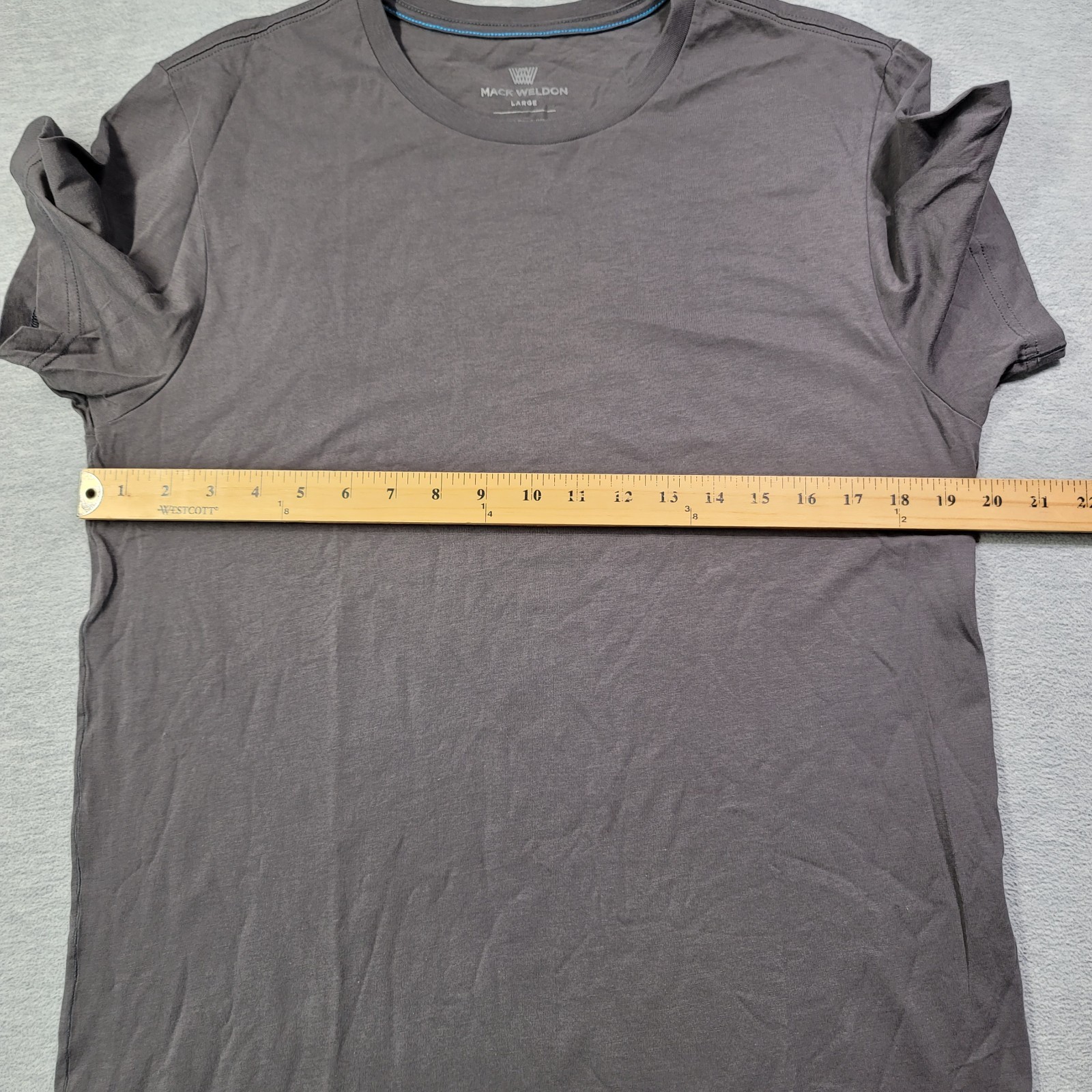 Mack Weldon T Shirts Mens Large Black & Gray Pima Crew Neck Casual Lot of 2