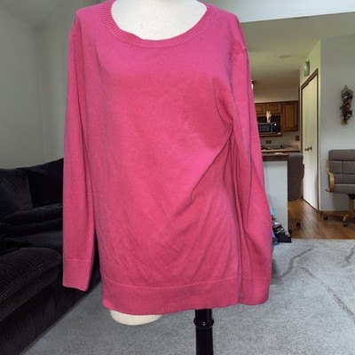 Covington Lightweight Pink Sweater Long Sleeve Size XL New With Tags