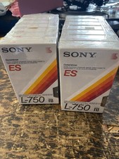 Vintage Sealed Sony Betamax Dynamicron ES L-750 Blank Tape Set Of 14 NEW